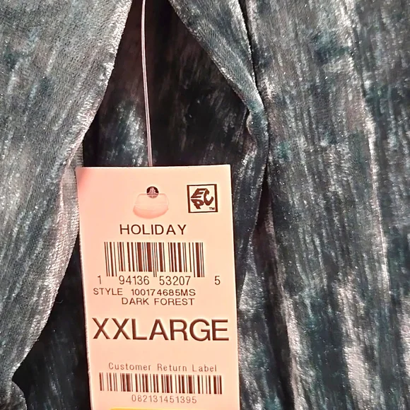 Forest Green Holiday Dress, Size XXL - Picture 6 of 9